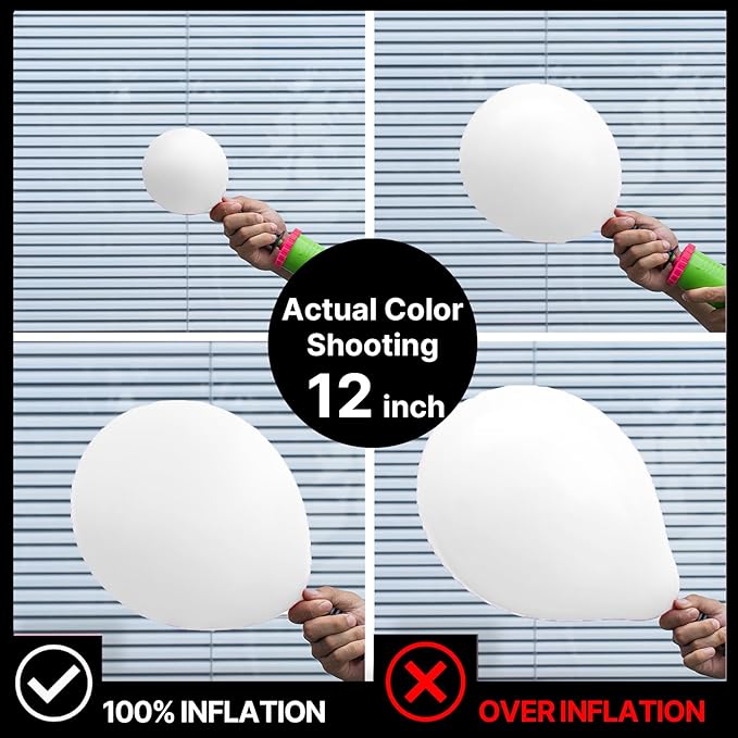 PartyWoo White Balloons 100 pcs Different Sizes Pack of 36 18 12 10 5 Inch Matte White Latex Balloon Arch Kit Garland for Wedding Bridal Graduation Baby Shower Birthday Party Decorations White-Y13