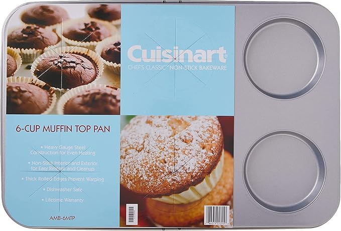Cuisinart Chef's Classic Nonstick 6-Cup Muffin-Top Pan, Silver