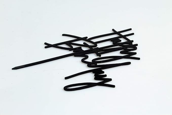 DIY Happy birthday Cake Topper Black Acrylic