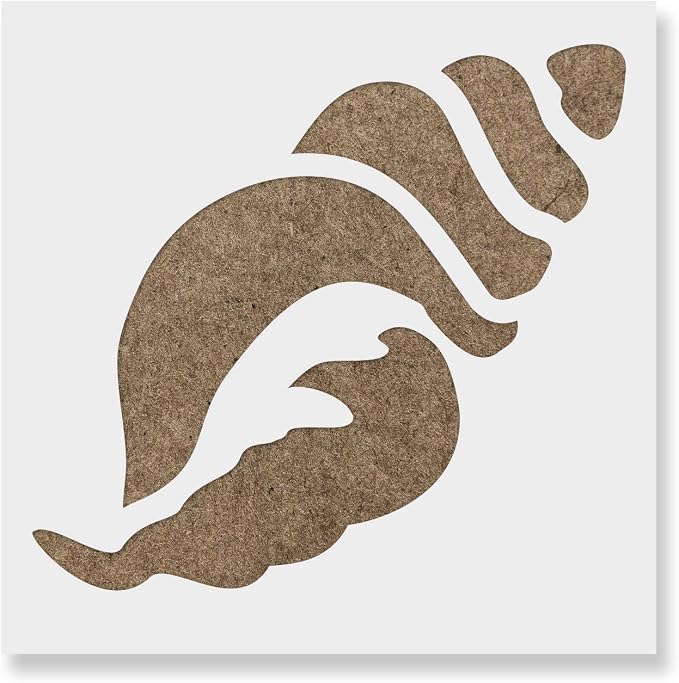 Seashell Stencil - Shells Stencil, Summer Stencil, Shell Stencil, Conch Stencil, Coastal Stencil