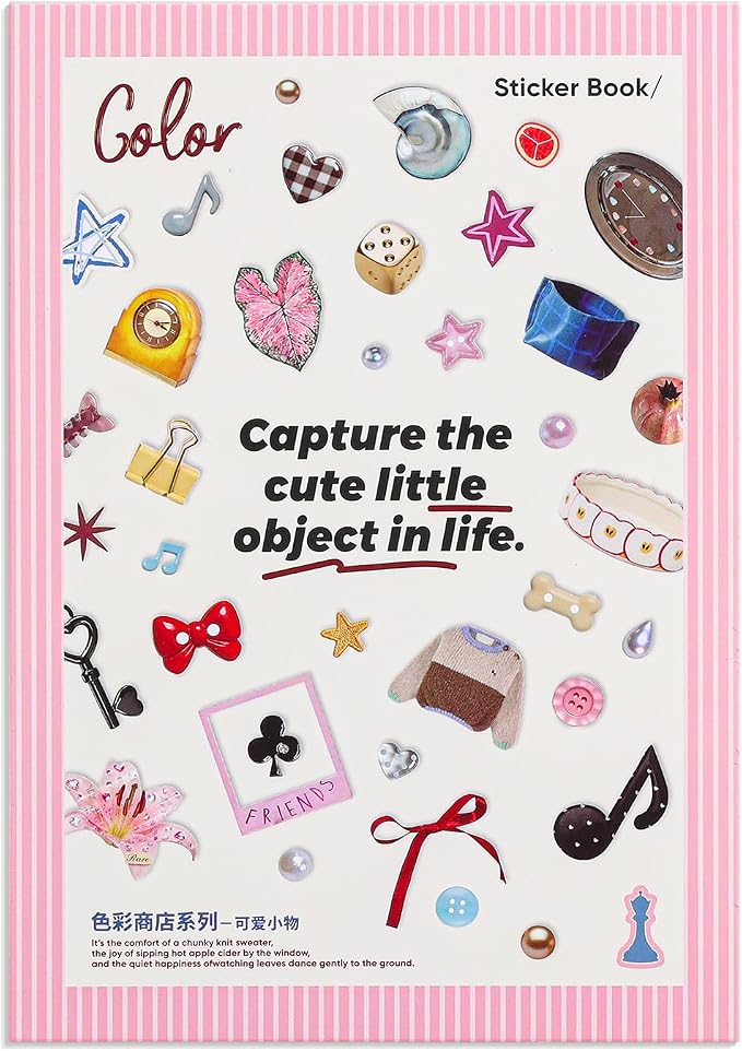Girl's Korean Sticker Book, Food and Daily Life Theme - 1300+ Cute Dream Style Foodie Stickers, for DIY Scrapbooking Journaling Handbook Decoration Cute