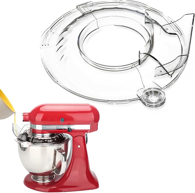 Pouring Shield for Kitchen aid 4.5-5QT Mixer Stainless Steel Bowl, Safety Pouring Shield for kitchen aid accessories and attachments, for kitchenaid mixer attachments for stand mixer