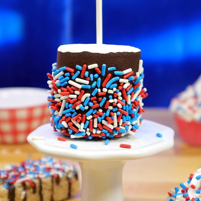 Mystic Sprinkles 4 Cell Sprinkle Assortments (Patriotic Pride Jimmy, Petite)