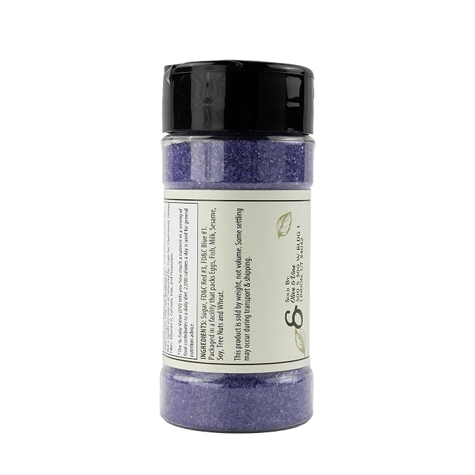 Olive & Vine Purple Sanding Sugar, Sweet Finish, For Baking & Decorating, Rich Tradition, Authentic Taste, For Global Recipes (4 Ounce)