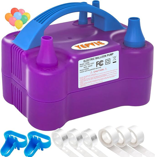 Electric Balloon Pump, Portable 2 Modes Balloon Blower Machine with 14 Balloon Arch Kits, Air Pump for Balloon, Balloon Inflator for Party Decoration