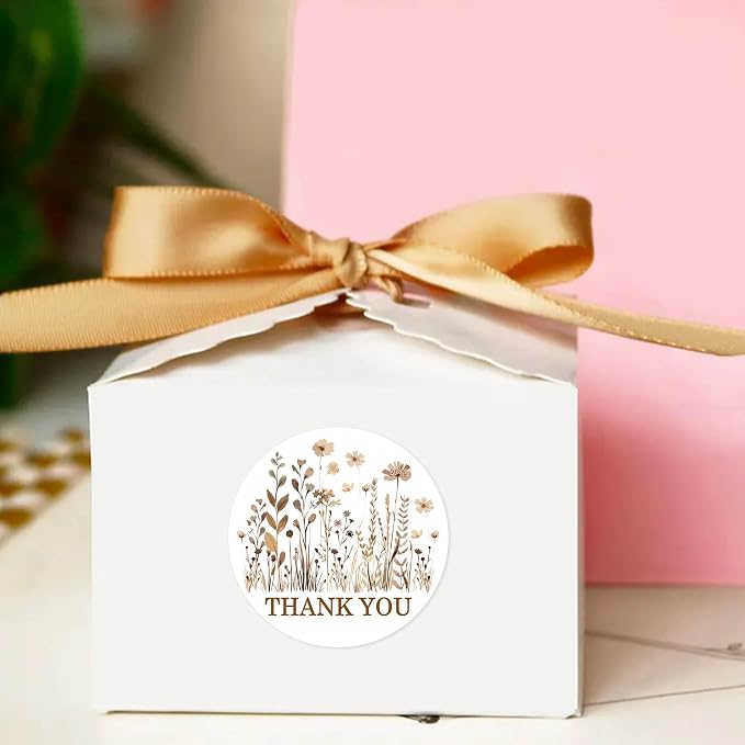 500pcs Handmade Small Business Boutique Packaging Stickers, Gift Bags Freebies Customer Appreciation Stickers，Invitation Envelope Labels