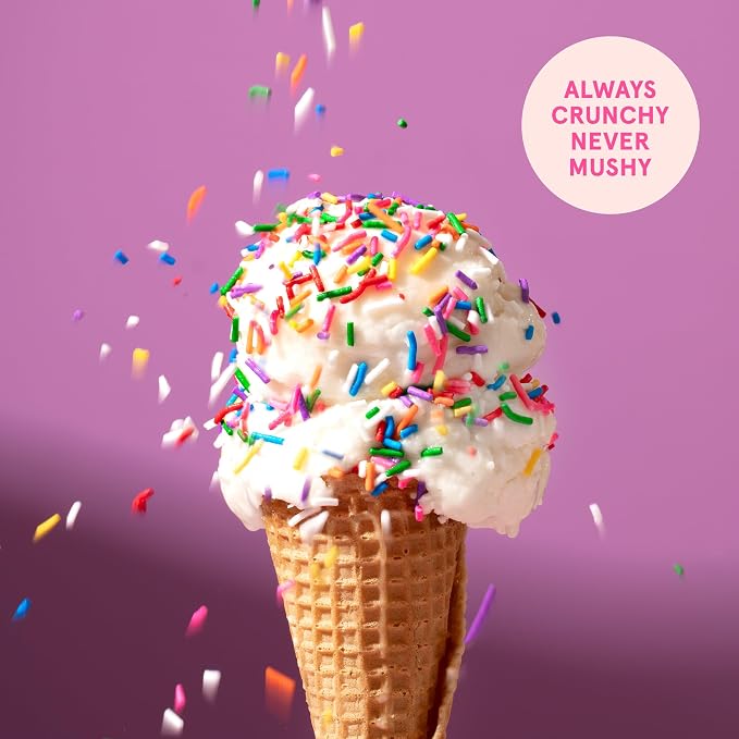 Fancy Sprinkles Deluxe Rainbow Crunchy Jimmies | Pastel Rainbow Sprinkles for Cake, Cupcake & Cookie Decorating | Funfetti & Ice Cream Topping | Baby Shower & Birthday | 1 Pack (0.5c)