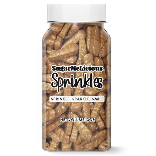 SugarMeLicious Gold Unicorn Horns Sprinkles, Edible Decorations for Cakes Cupcakes Cookies and Desserts (3 Ounce)
