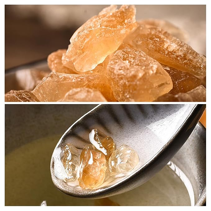 KachiKachi Yellow Rock Sugar - 9.8oz | 280g, Made of Cane, Small Grains | Brown Sugar Cubes | Old-fashioned | Polycrystalline, for pho Coffee Tea Baking Stews, 黄冰糖