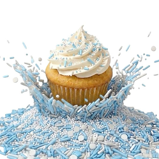 Manvscakes, No Artificial Dyes, Blue Sprinkles, Natural Sprinkles, Gluten Free, Birthday Sprinkles, Blue Cake Decorations, Star Sprinkles, Cookies, Fondant Cake, Natural Dessert Toppings, 3oz