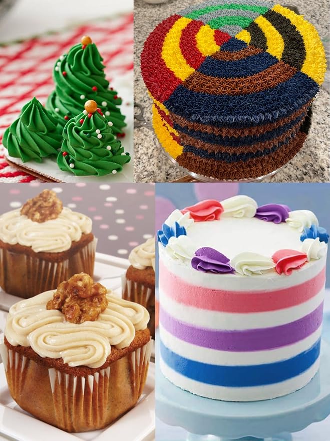 Open Star Cake Decorating Tip #21,Icing Piping Tip for Frosting,3 Pcs