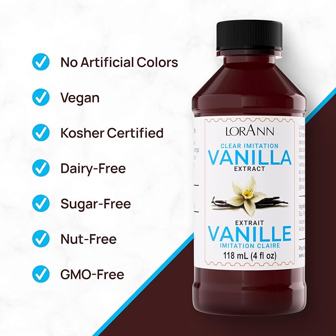 LorAnn Vanilla Extract (Artificial) 4 ounce bottle