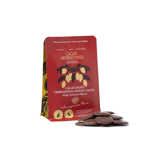 Cacao Adventures Ceremonial Cacao Coins, High-Amazon Basin, 8 oz
