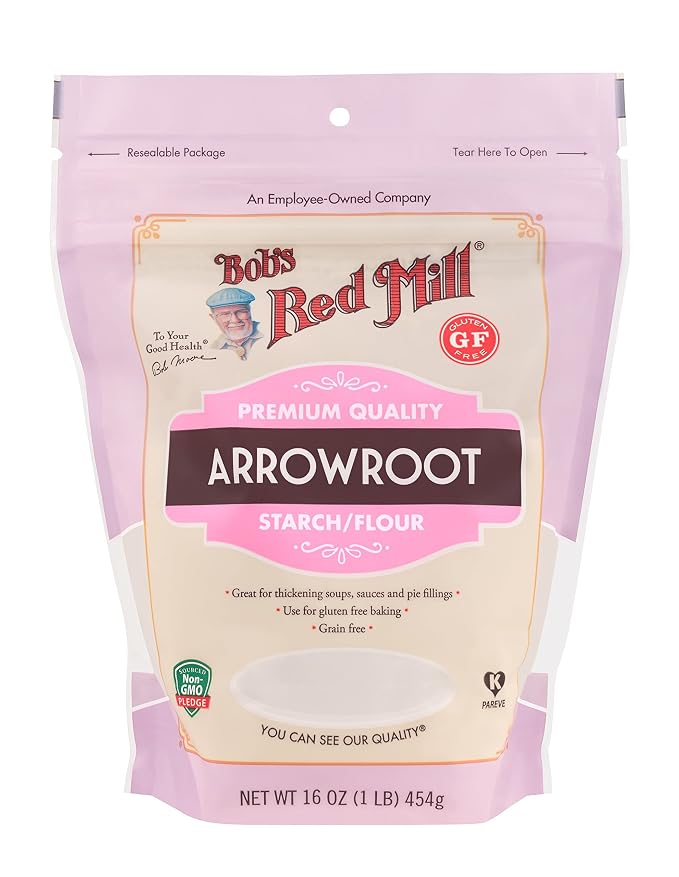 Bob's Red Mill Arrowroot Starch, 16oz (Pack of 4) - Non GMO, Vegan, Paleo Friendly, Kosher