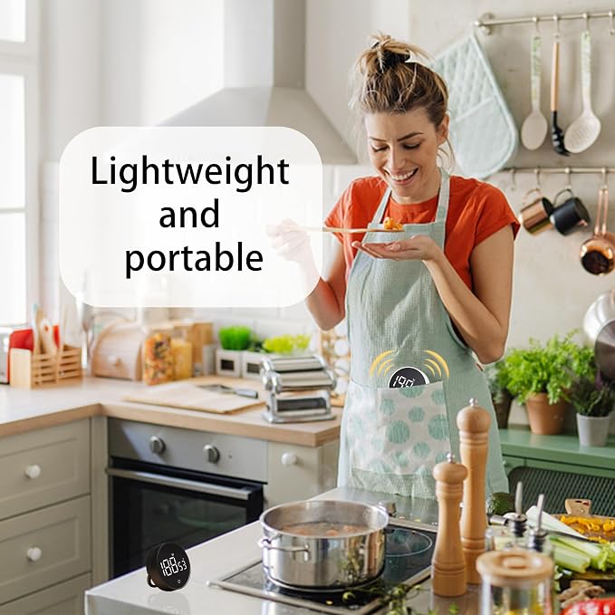 Digital Kitchen Timers, Visual timers Magnetic Countdown Countup Timer Large LED 200 Minutes Display Volume Adjustable for Cooking Fitness Studying, Easy for Kids and Seniors