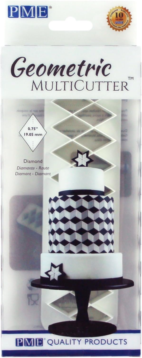 PME Geometric Multicutter for Cake Design Diamond, Small Size, 0.75 Inch