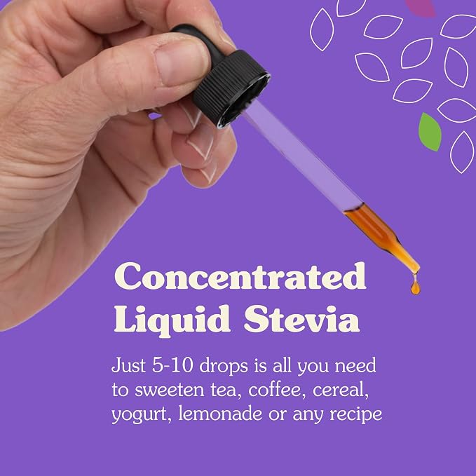 NuNaturals Liquid Stevia, Sugar-Free Sweetener, Plant-Based Sugar Substitute, Zero Calorie, Unflavored