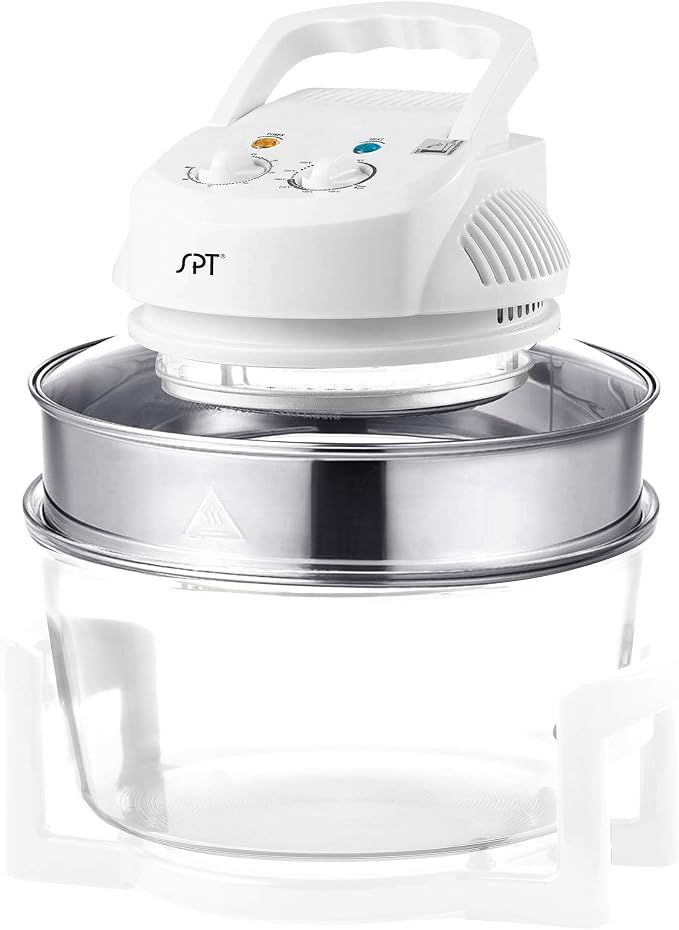 SPT SO-2004A: Super Turbo Oven with Extender Ring, white, 12 liters