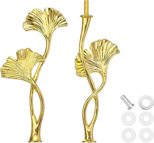 uxcell 2 Tiers Cake Tray Stand Handle Metal Cake Stands Holder Cupcake Dessert Plate Hardware Fitting Holder Rod Stand Handle for Wedding Party Festival Cake Plate, Gold (Flower)