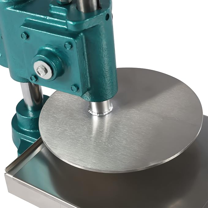 Dough Press Machine, Manual Pizza Pastry Press Machine Pizza Dough Maker with Pulling Plate & Support Plate, Pizza Presser Dough Roller Sheeter Pizza Crust Press Plate Pizza Forming Machine