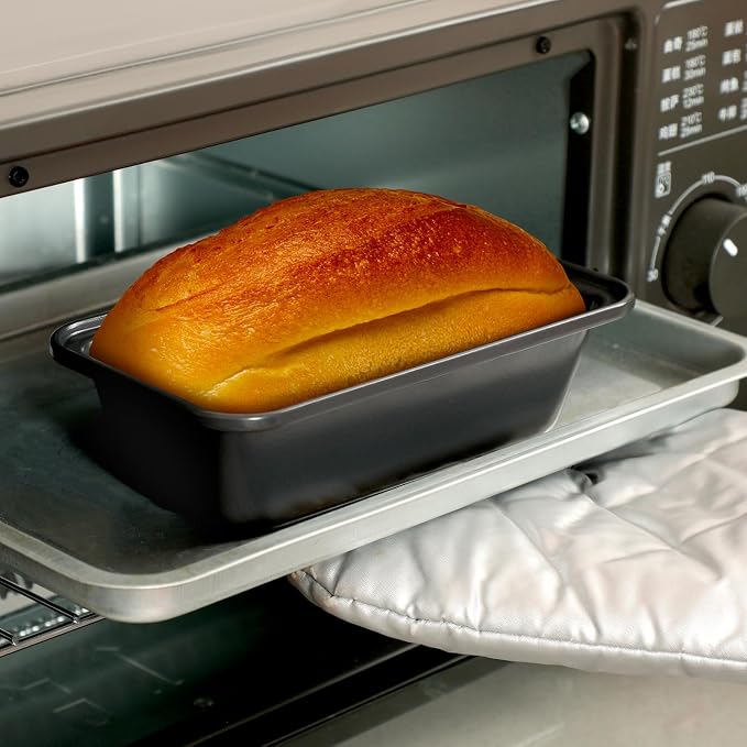 Uiifan 24 Pcs Mini Loaf Pan for Baking Bread Non Stick Small Banana Bread Tins Mini Loaf Pans for Nonstick Tiny Meatloaf Pan Carbon Steel for Oven and Baking (6 * 3.3 * 2inch,Grey)