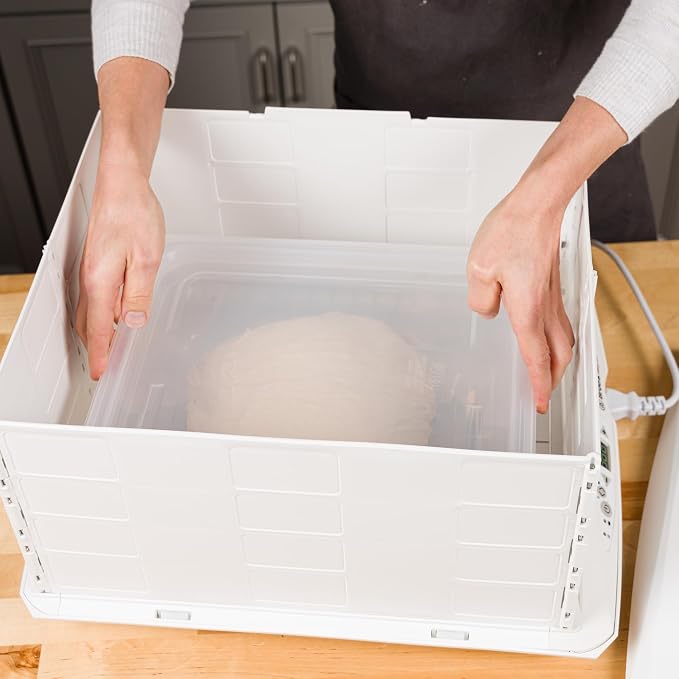 Brod & Taylor Proofing Container (2 Pack) With 6L Capacity, Fits Up to 3000 Grams of Dough – Dough Rising Box for Bread, Sourdough & Pizza (Dishwasher Safe, BPA-Free)