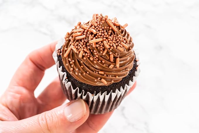 Bakerpan Edible Rose Gold Nonpareils Sprinkles 5.1 oz - Rose Gold Sprinkles for Cake Decorating, Cupcakes, Cookies, Birthdays & Weddings | Kosher, Gluten-Free, Made in USA