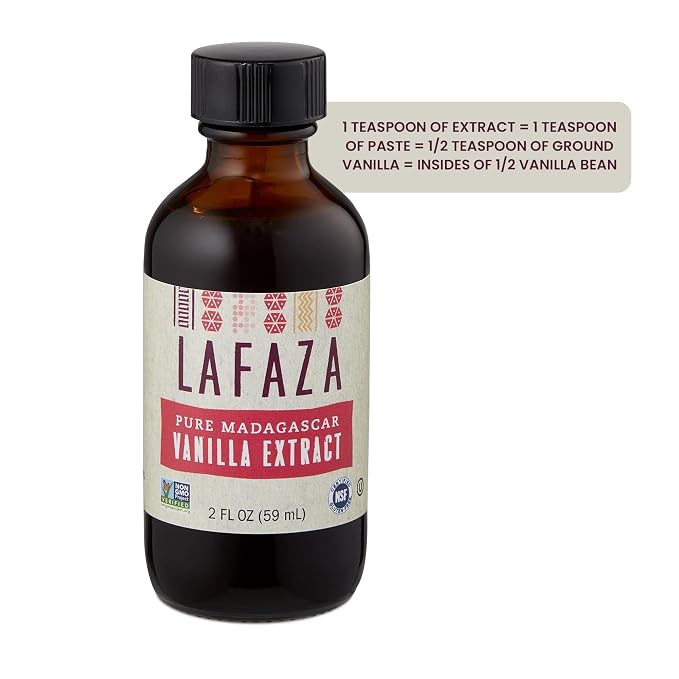 Lafaza Pure Madagascar Bourbon Vanilla Extract, All Natural (2oz)