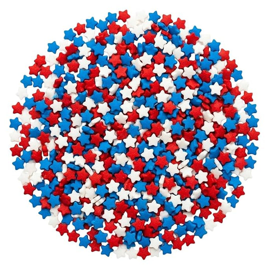 Sprinkles | Colored Sugar | Patriotic Sprinkles | Red white and blue sprinkle | Cocktail sugar | Cupcake sprinkle | Cake sprinkles | Manvscakes | 3 ounces