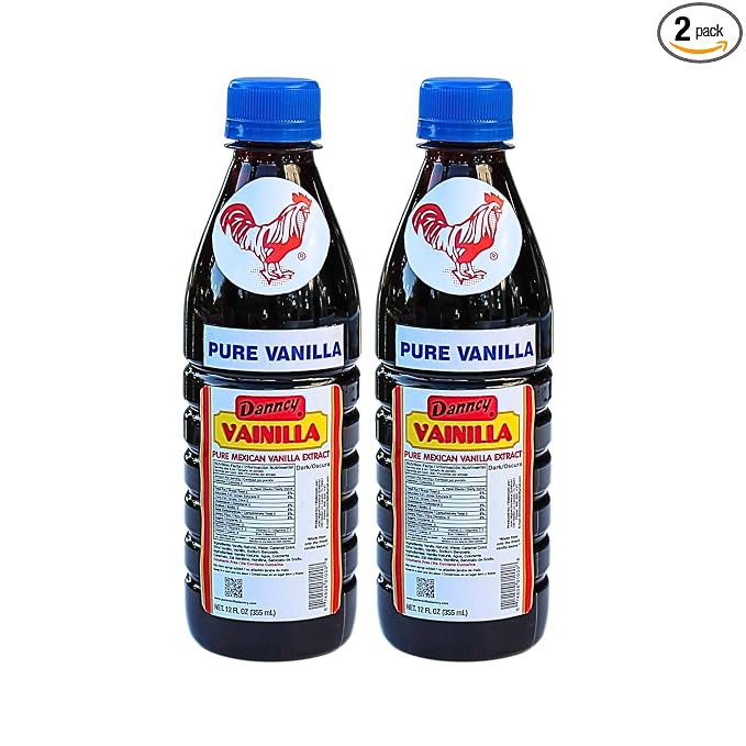 Danncy Vanilla Dark 12 fl oz (355 mL) 2 Pack – Authentic Mexican Vanilla Flavor