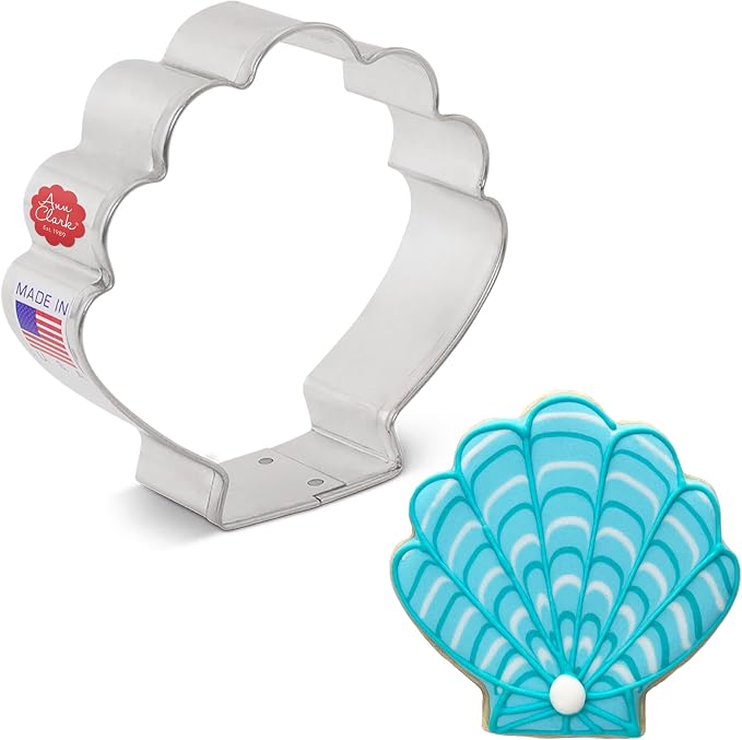 Ann Clark Seashell Cookie Cutter, 3-1/4" Made in USA