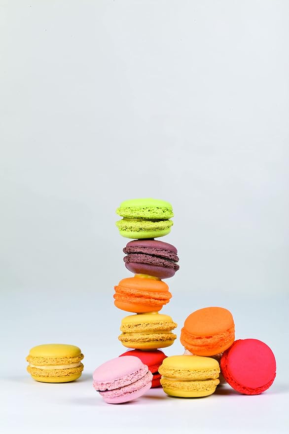 Silikomart 23.041.00.0065 Mac 01 Carpet for Making 48 Silicone Macaroons 2 x 18.5 x 37 cm, Red