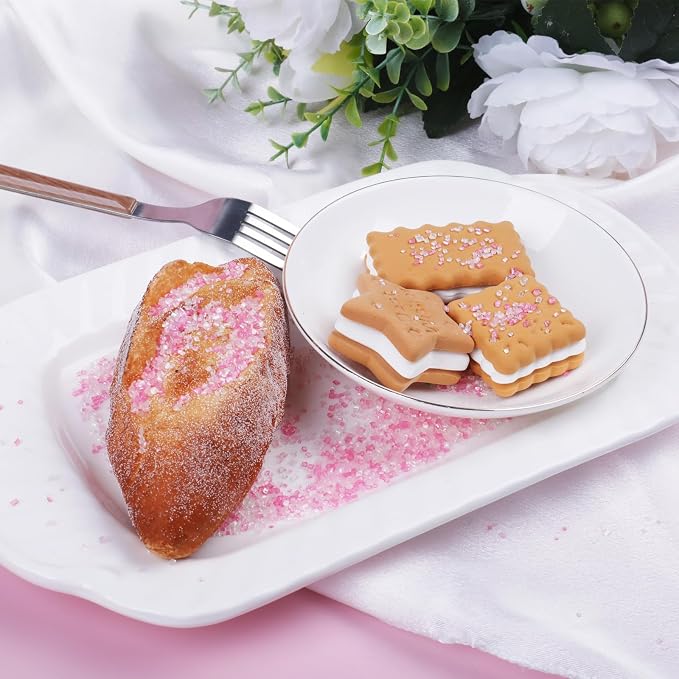 Pink Sprinkles for Baking, Valentines Sprinkles,130g/4.6oz Pink Sanding Sugar, Ideal for Cupcake, Cookie, Ice Cream and Donuts Toppings, Wedding, Birthday Party Supplies