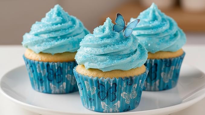 NCS Pearlized Blue Coarse Sanding Sugar, Sparkling Decorating Sugar for Baking & Drink Rims, 7 oz