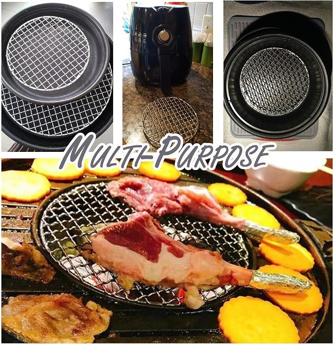 Cooking Rack 13" Round Baking Rack with Legs Canning Rack Straight-wire Cooling Rack Durable Stainless Steel Baking Barbecue Rack/Food Steamer/Cooking/Baking/Steaming Rack (330mm/13")
