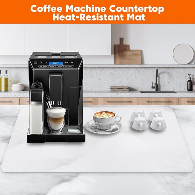 Large Silicone Mats for Kitchen Counter, 16" x 72" Heat Resistant mat, Food-Grade Silicone Pastry mat,Multi-Purpose Countertop Protector Mat, Skin-Friendly Surface,Freely Cuttable,Translucent
