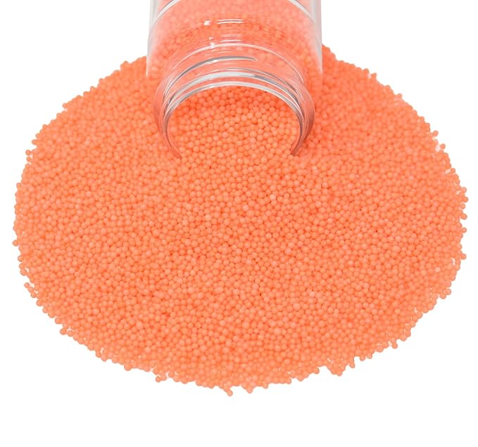 Mystic Sprinkles Solid Color Nonpareils 3.8oz Bottle (Captivating Coral)