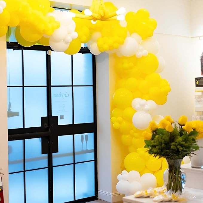 Voircoloria Yellow Balloons, 66pack 12inch Yellow Latex Party Balloons for Graduation, Wedding, Birthday, Gender Reveal, Baby Shower, Anniversary, Sunflower and Honeybee Theme Party Decorations