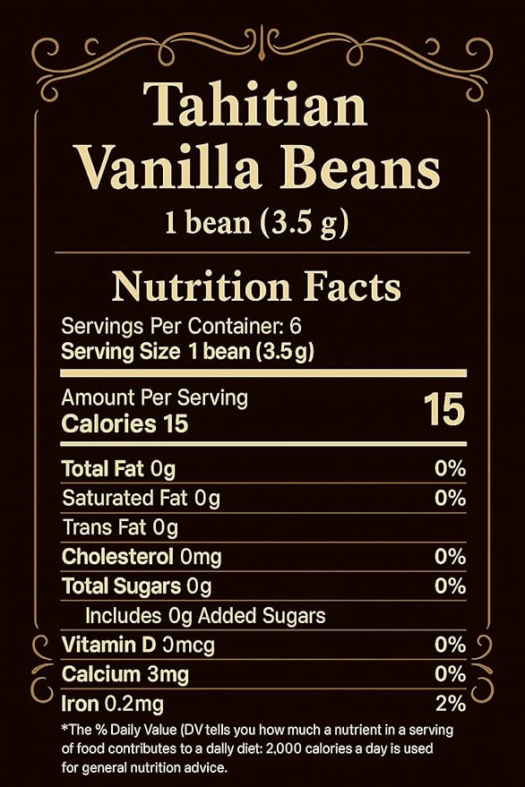 Strongus Large Tahitian Vanilla Beans - Vacuum Sealed Grade A Vanilla Bean - Rich, Creamy Flavor & Aroma - Ingredients for Baking, Homemade Extract, Paste, Brewing, Coffee, Cooking - 5-6", 15-Pack
