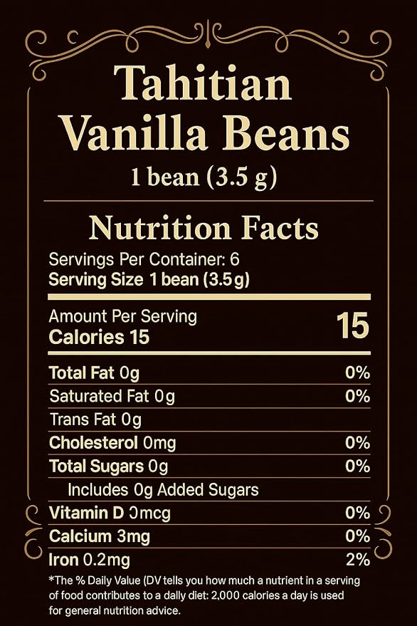 Strongus Large Tahitian Vanilla Beans - Vacuum Sealed Grade A Vanilla Bean - Rich, Creamy Flavor & Aroma - Ingredients for Baking, Homemade Extract, Paste, Brewing, Coffee, Cooking - 5-6", 10-Pack