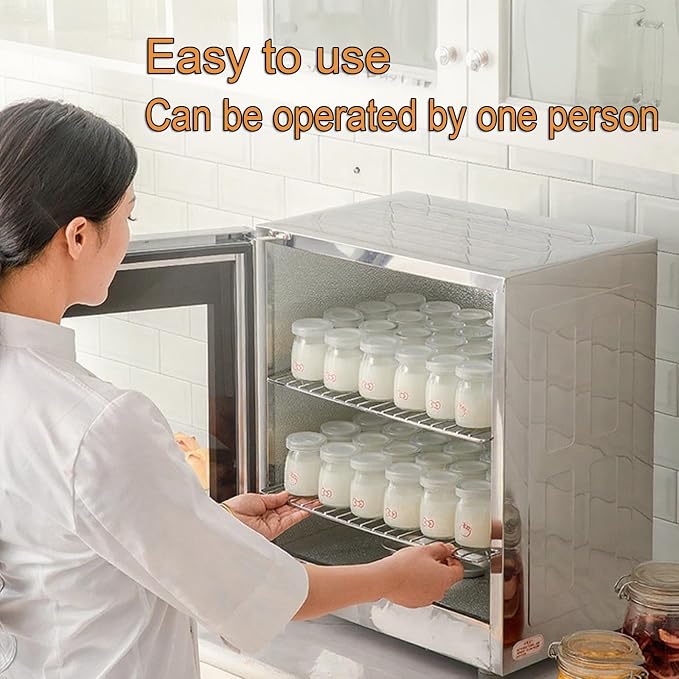 40L Bread Proofer for Sourdough Yogurt Natto,Kitchen Dough Yogurt Bread Proofing Box with Adjustable Temperature, Removable Electric Dough Proofer Timing and Humidity Control for Even Fermentation