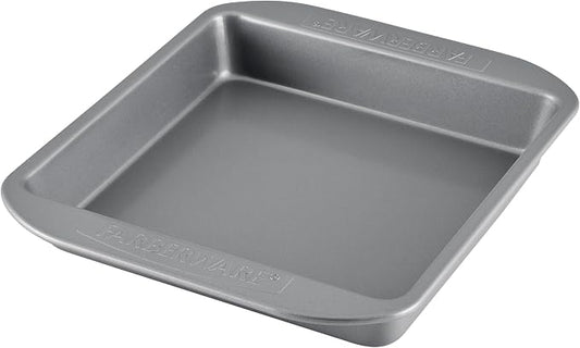 Farberware Nonstick Bakeware 9x9 Baking Pan, Square Cake Pan, Gray