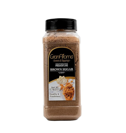 GranAroma Light Brown Sugar, Baking & Desserts, Cane Molasses, Pantry Staple (1.7 Pound)