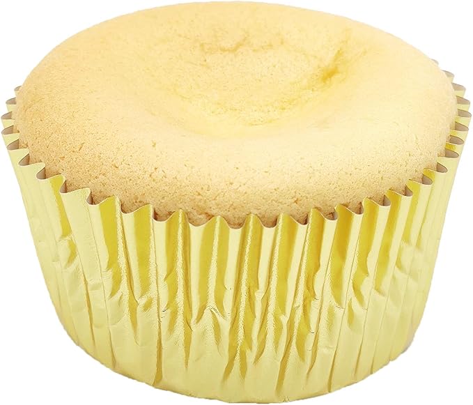 Standard Gold Foil Cupcake Liners Muffin Baking Cups for Party and More, 100-Count