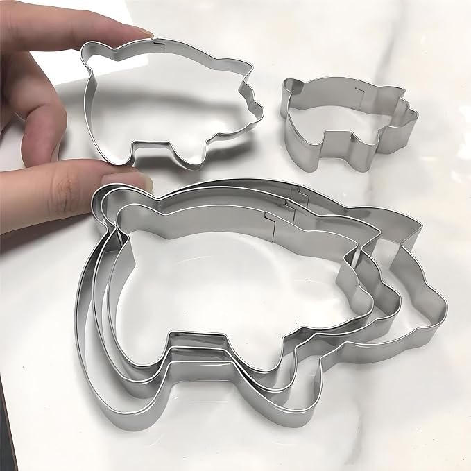 Concha Cutter Mexican Bread Mold 4.1in & 5pc Pig Cookie Cutter Mexican By Doczen - Cortador De Conchas De Pan Mexicano - Concha Stamp Mexican Bread - Moldes Para Marcador De Conchas - Concha Mold