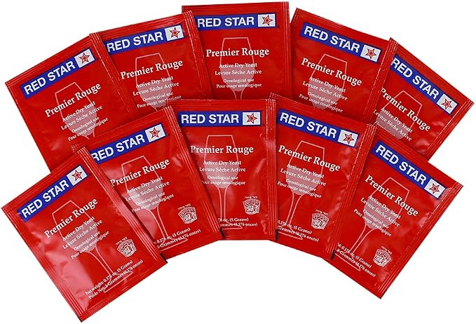 Red Star Premier Rouge formerly Pasteur Red Dried Wine Yeast (10 Packets)