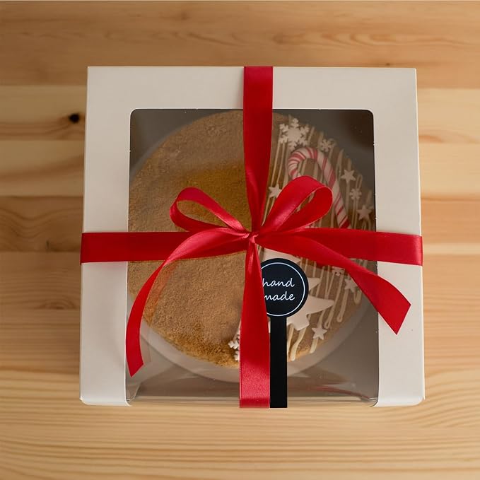 200 Pcs Black Handmade Bakery Stickers, Tamper Evident Labels | 3.93 x 1.18 in peel-and-stick paper seal labels for bakery packaging, cake boxes, candy bags, dessert cups, and envelopes.