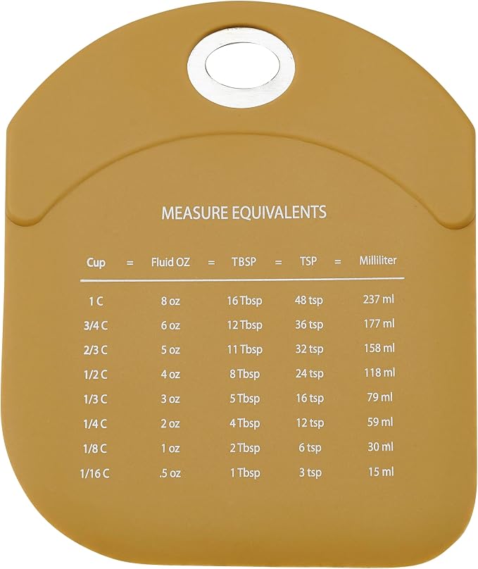 Primitives by Kathy Fall Wildflowers Decorative Kitchen Bowl Scraper Full Color Design/double-sided silicone/watercolor style/stainless steel handle/convenient measurement equivalents/seasonal accent