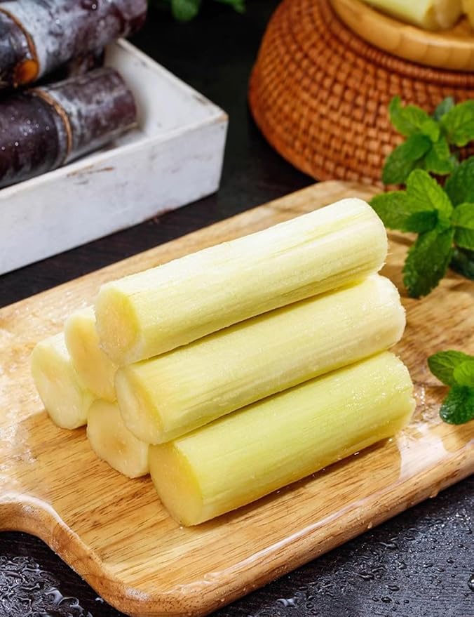Sugar Cane（360g/12.7oz,1Pack/bag）Packaged Peeled Sugarcane Chunks Convenient and Easy-to-eat Sugar Cane Sticks Yunnan Vacuum-Packed Middle-Section Sugarcane Flesh Saccharum Officinarum Snacks