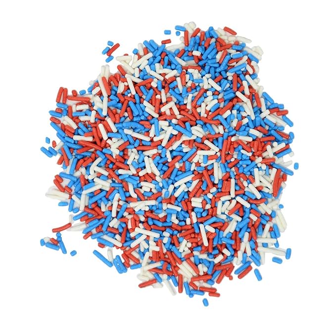 Mystic Sprinkles Fourth of July Sprinkles Mixes (Patriotic Pride Mix 3.2oz)